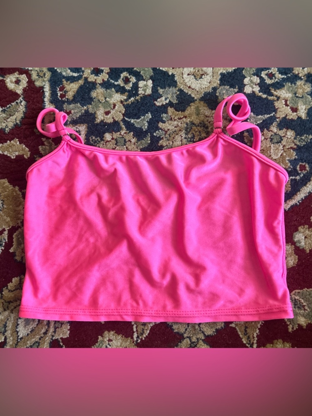 Wicked Weasel Crop top, tank, swim, gym. Hot PINK. Size small